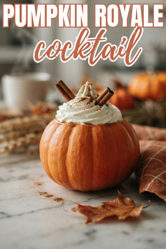 Pumpkin royale cocktail